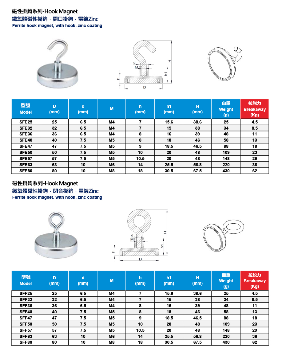 磁性掛鈎系列 Hook Magnet